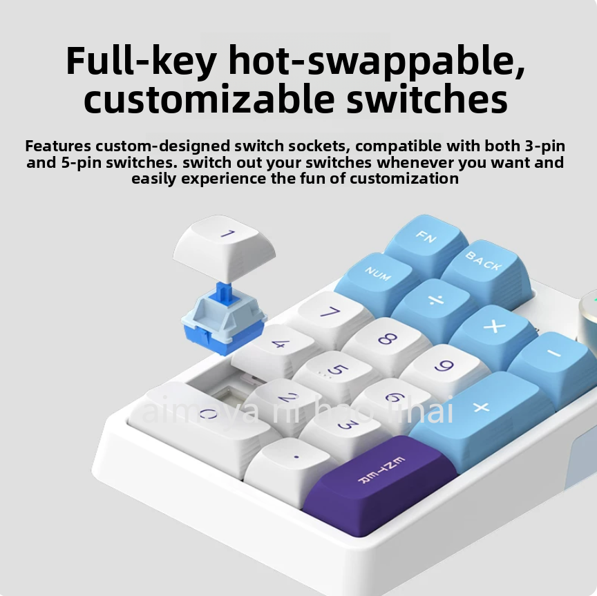 Gaming Keyboard Mini - Kzzi K20 Mini Keypad Three Mode