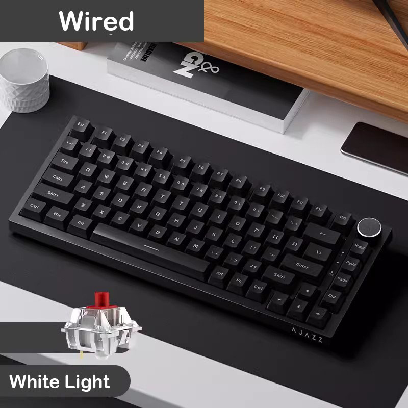 Gaming Keyboard Budget - AJAZZ AK820 Wireless Mechanical Keyboard Bluetooth