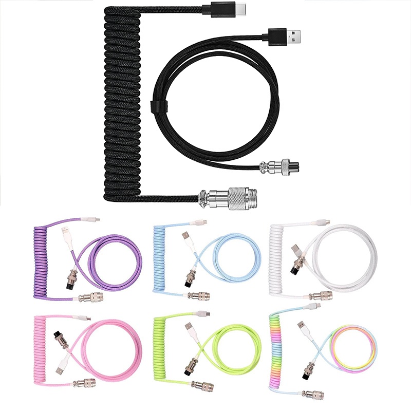 Coiled Usb Cable - USB Type C Mechanical Keyboard Coiled