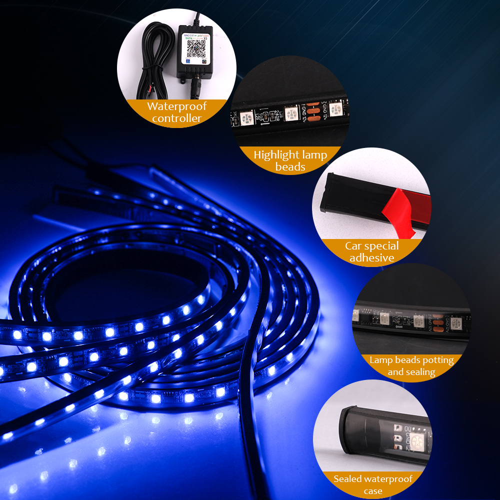 Car Underglow LED Lights Strip - огляд і ціна Rgb Underglow Strip
