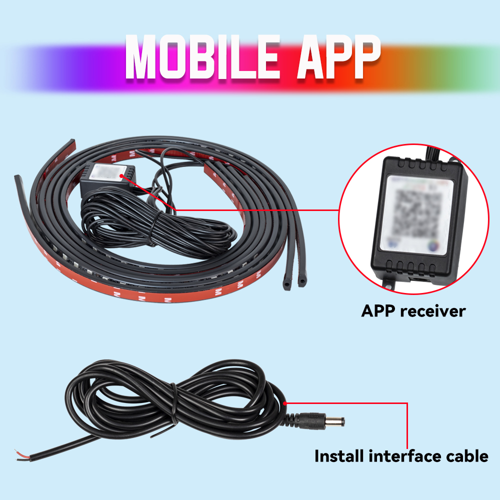 Waterproof Flexible RGB LED Ca - огляд і ціна Rgb Underglow Strip