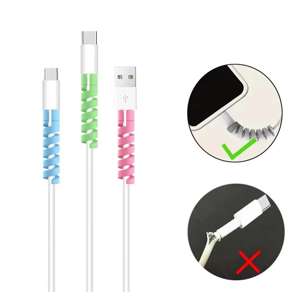 Practical TPR Data Cable Prote - огляд і ціна Coiled Usb Cable