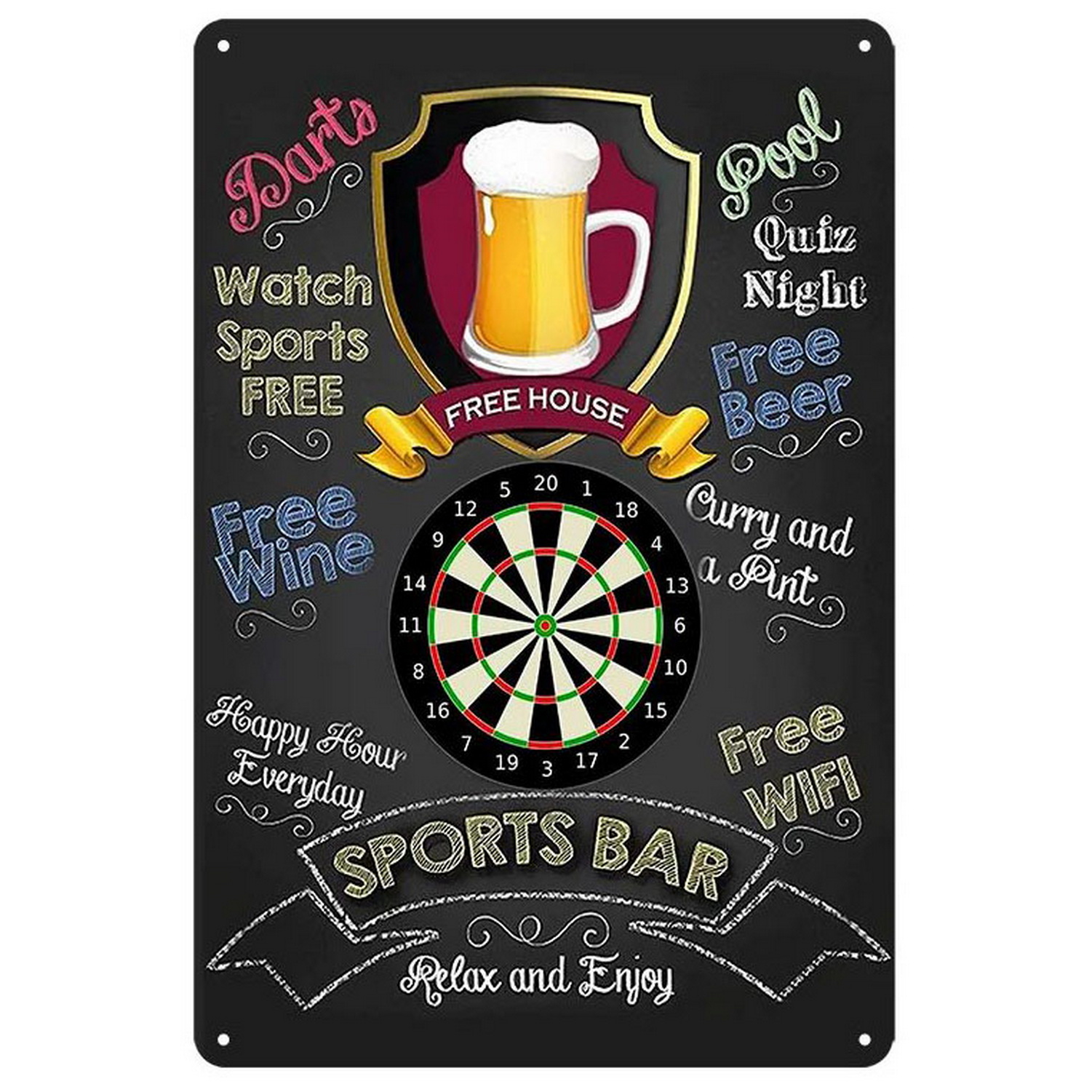 Vintage Darts & Beer Tin Sign, - огляд і ціна Brass Weight Plate