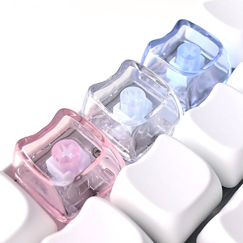 10Pcs Cute Cat Shaped Transpar - огляд і ціна Keyboard Gaming Transparent