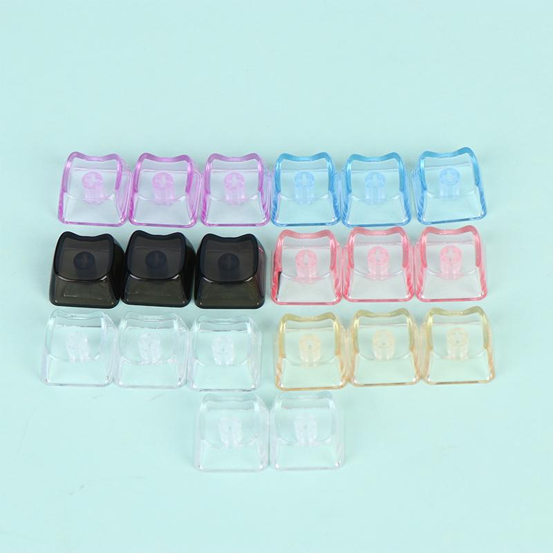 10Pcs Cute Cat Shaped Transpar - огляд і ціна Keyboard Gaming Transparent