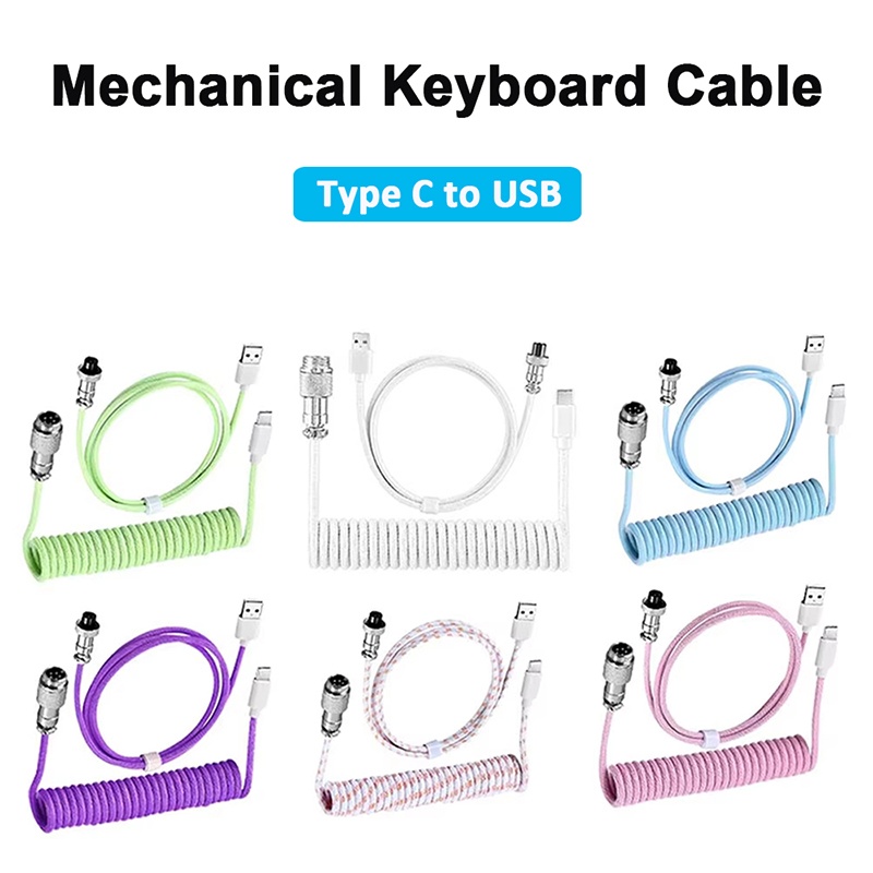 Mechanical Keyboard Coiled Cab - огляд і ціна Coiled Usb Cable