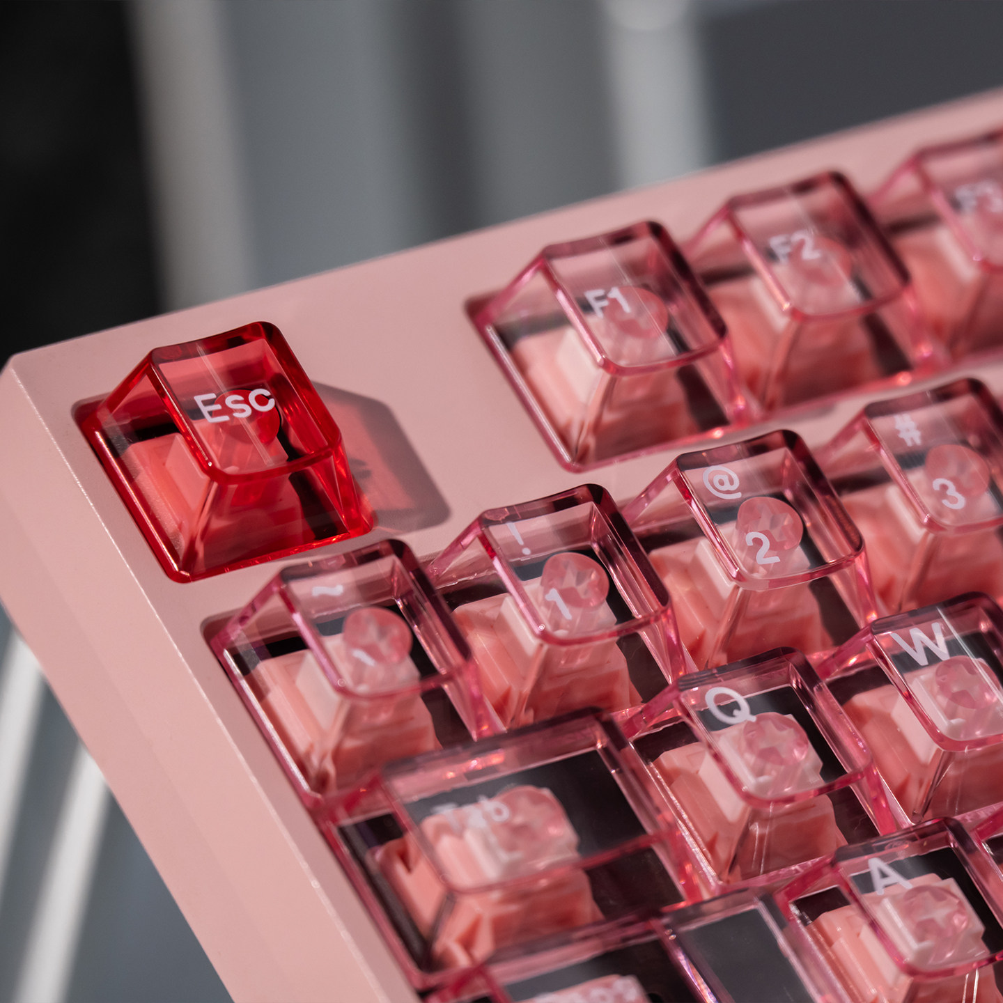 Pink Crystal Transparent Cherr - огляд і ціна Keyboard Gaming Transparent