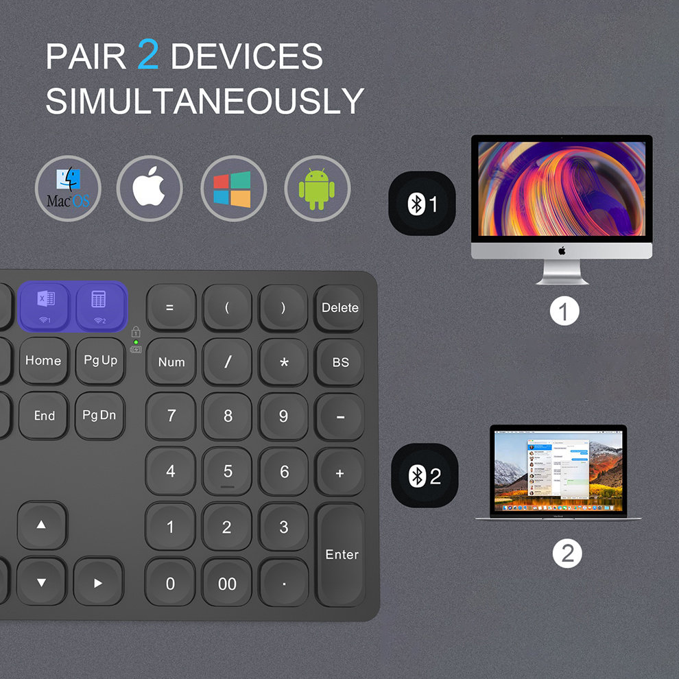 BOW Dual Bluetooth Numeric Key - огляд і ціна Gaming Keyboard Budget