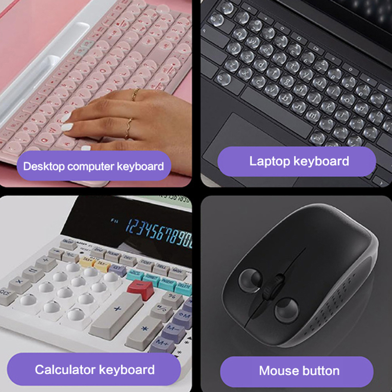 64/100Pcs Transparent Silicone - огляд і ціна Keyboard Gaming Transparent