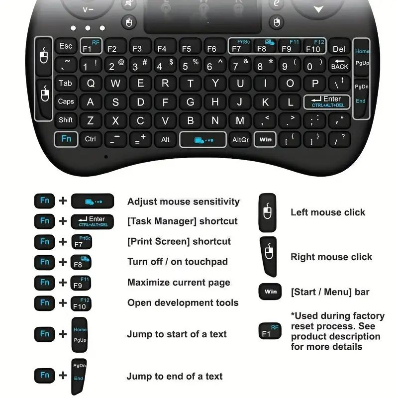 Mini Wireless Keyboard 2.4GHz  - огляд і ціна Gaming Keyboard Wireless