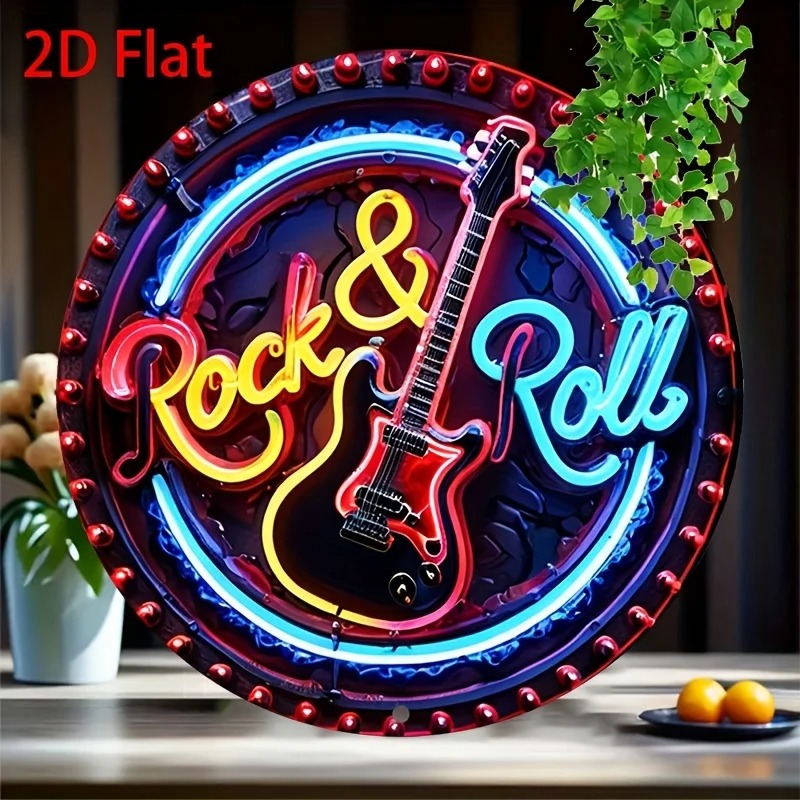 A Vintage Rock Neon Sign, 2Dfl - огляд і ціна Brass Weight Plate