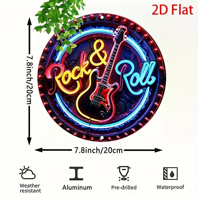 A Vintage Rock Neon Sign, 2Dfl - огляд і ціна Brass Weight Plate