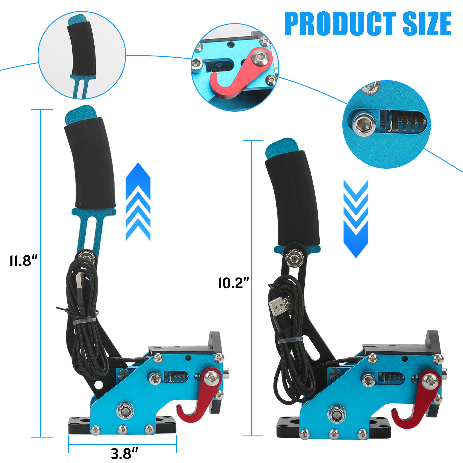 USB Handbrake Kit  with Clamp  - огляд і ціна Gaming Keyboard Hall Effect