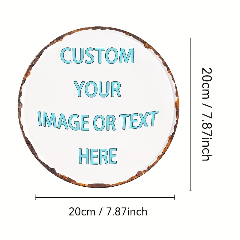Custom Round Metal Tin Sign, P - огляд і ціна Brass Weight Plate