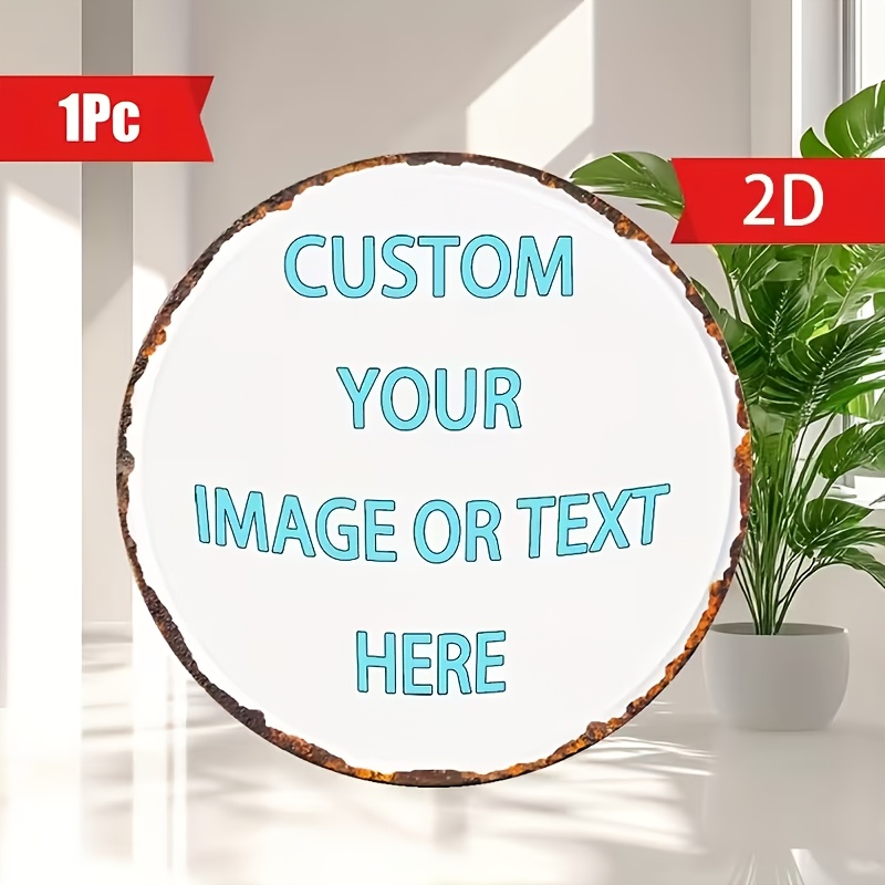 Custom Round Metal Tin Sign, P - огляд і ціна Brass Weight Plate